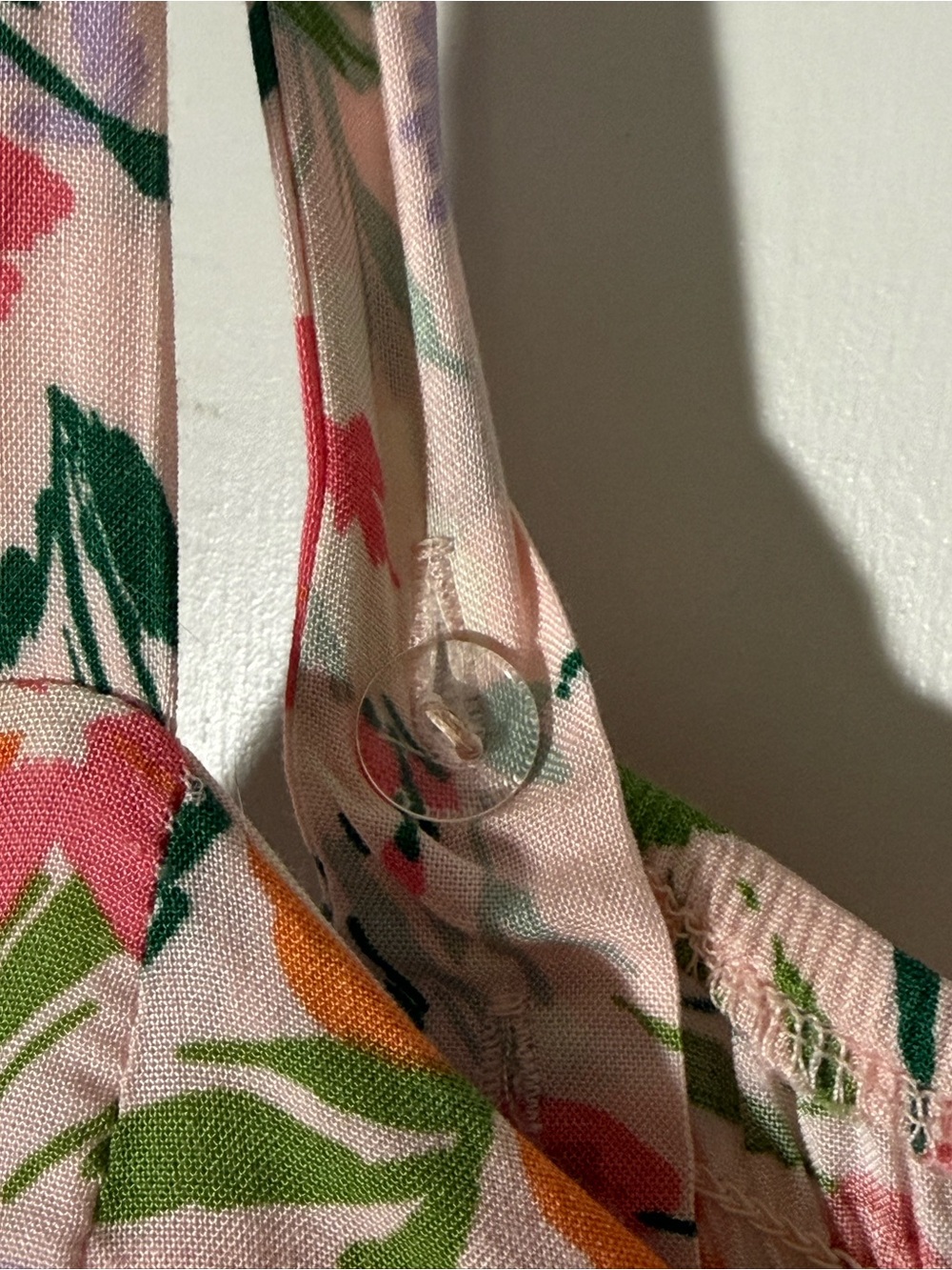 AUW Pink and Orange Floral Midi Dress - Picture 4 of 5